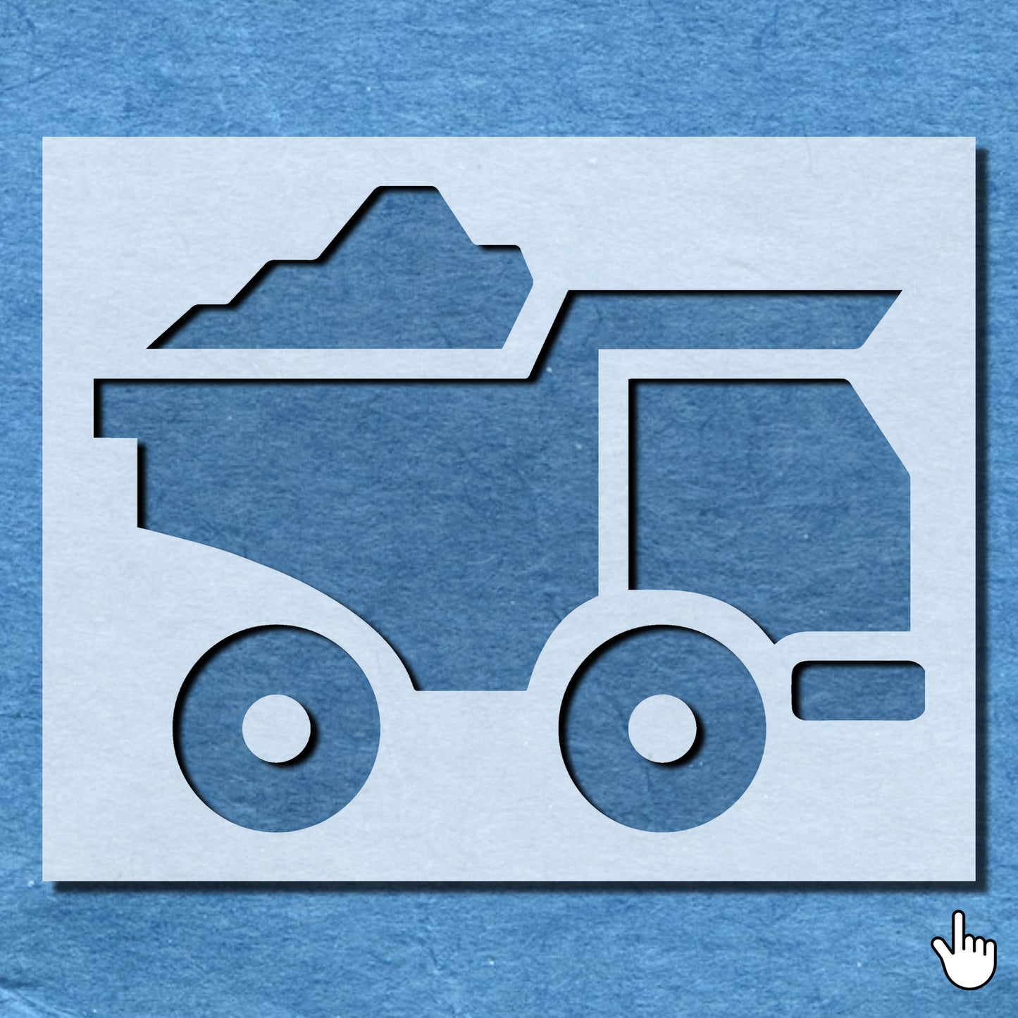 STENCIL TIPPER DUMPER TRUCK MYLAR PAINTING WALL ART CRAFTS AIRBRUSH