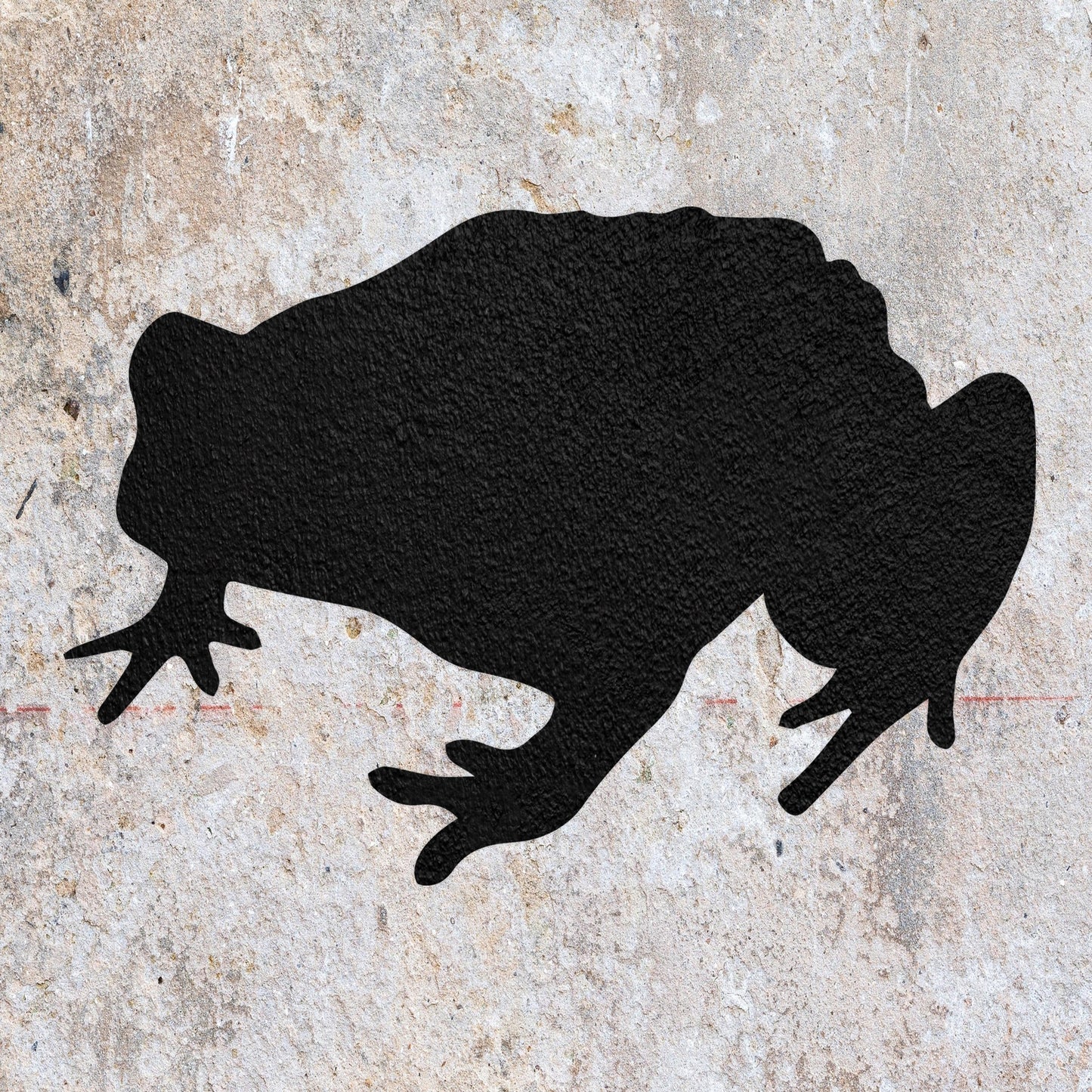 STENCIL TOAD AMPHIBIAN ANIMAL MYLAR PAINTING WALL ART FOUR CRAFTS AIRBRUSH