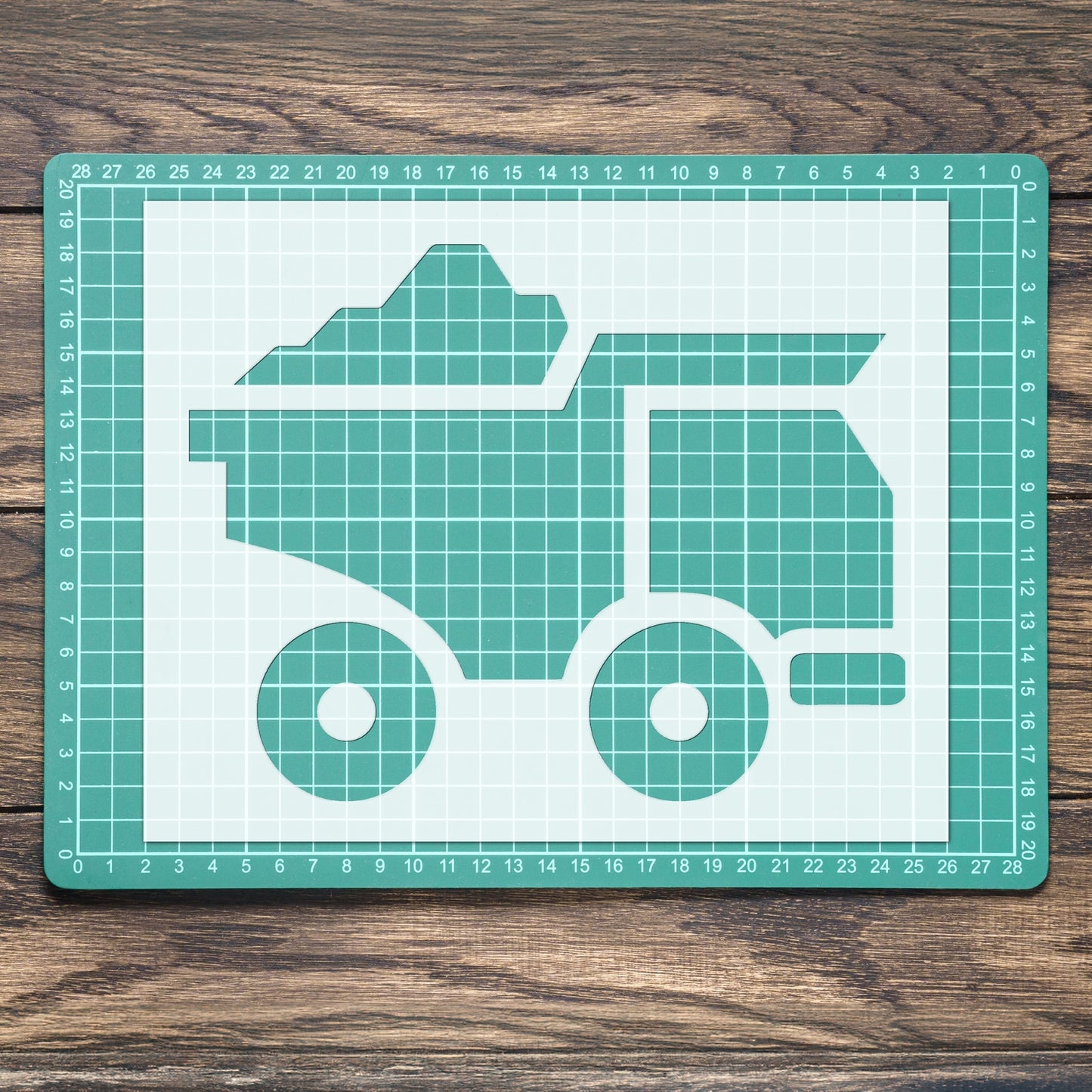 STENCIL TIPPER DUMPER TRUCK MYLAR PAINTING WALL ART CRAFTS AIRBRUSH