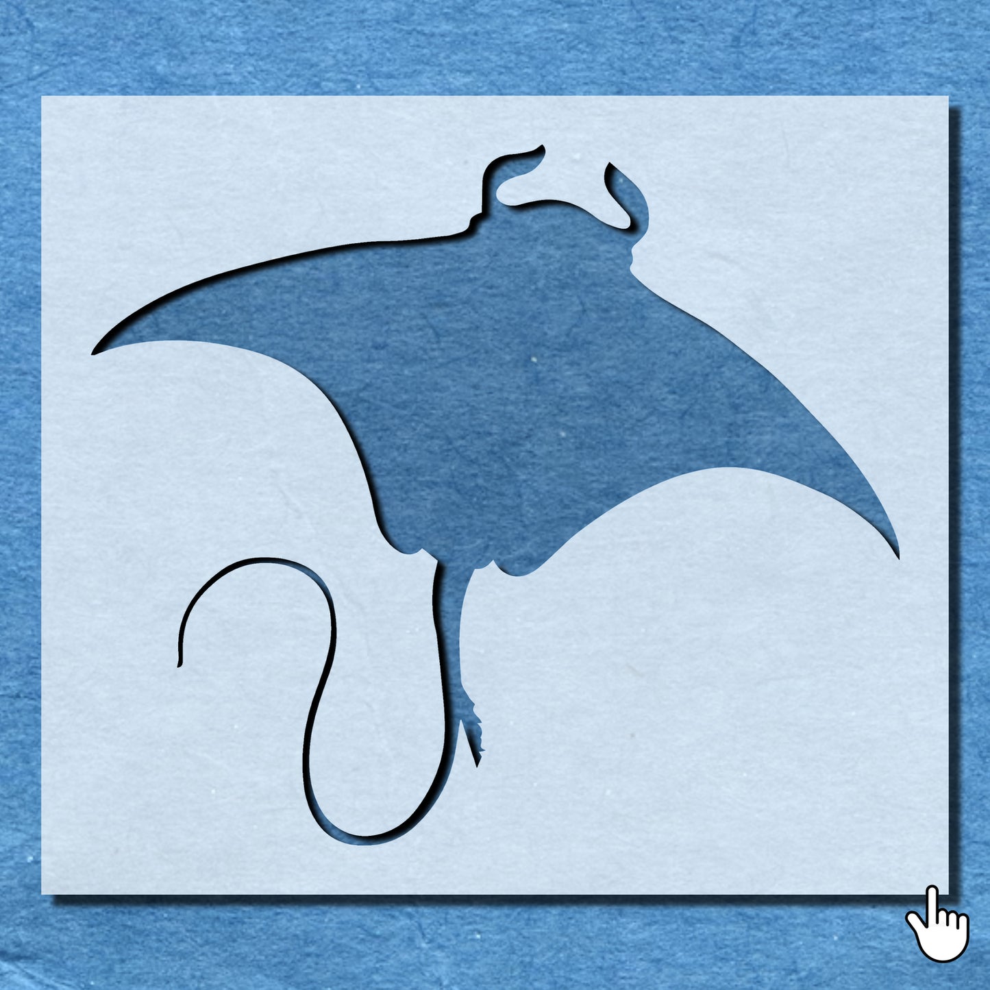 STENCIL STINGRAY SEA FISH MYLAR PAINTING WALL ART 2 CRAFTS AIRBRUSH