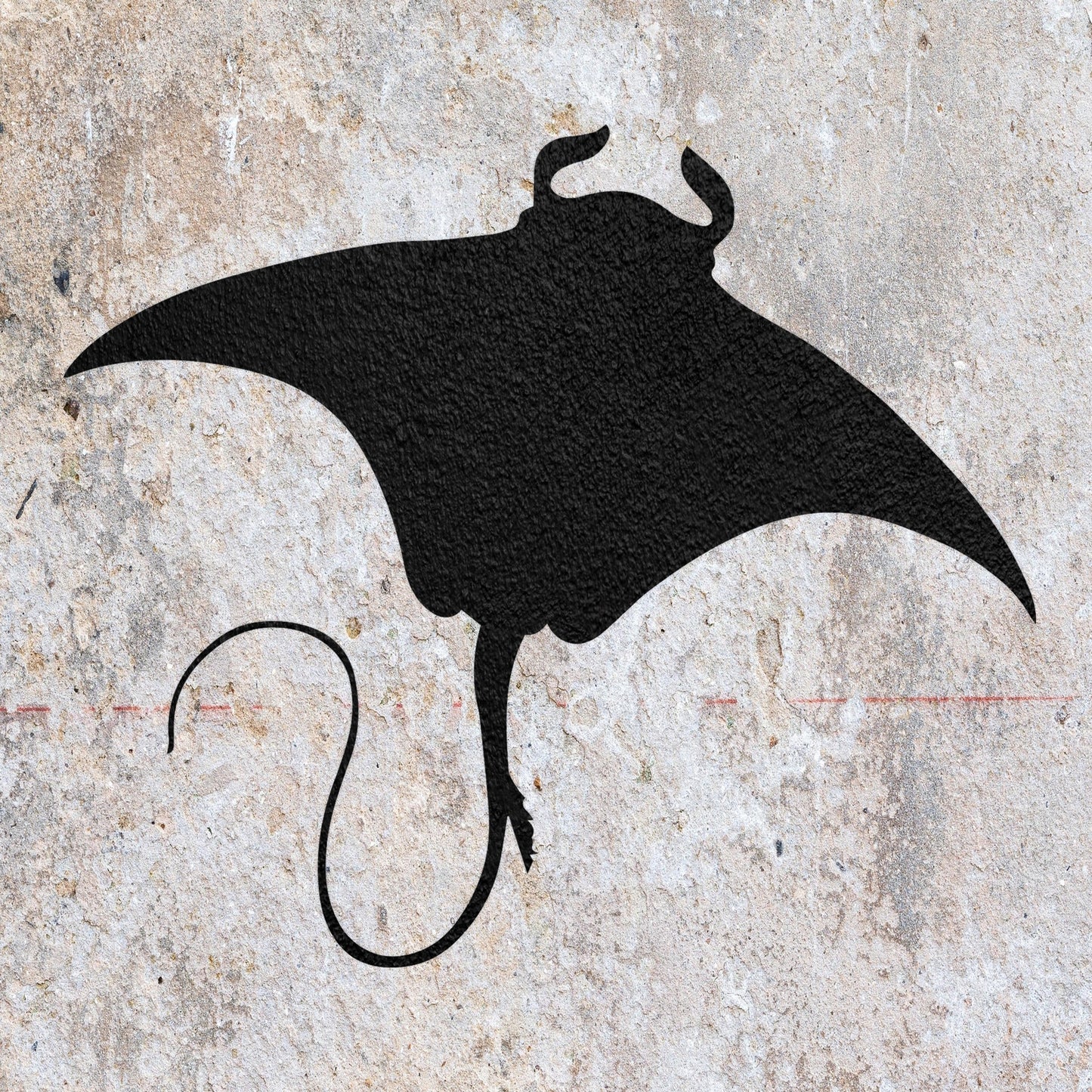 STENCIL STINGRAY SEA FISH MYLAR PAINTING WALL ART 2 CRAFTS AIRBRUSH