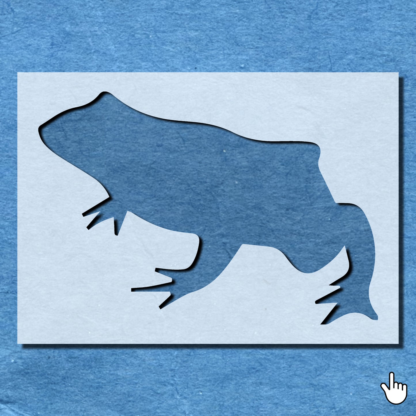 STENCIL TOAD AMPHIBIAN ANIMAL MYLAR PAINTING WALL ART THREE CRAFTS AIRBRUSH