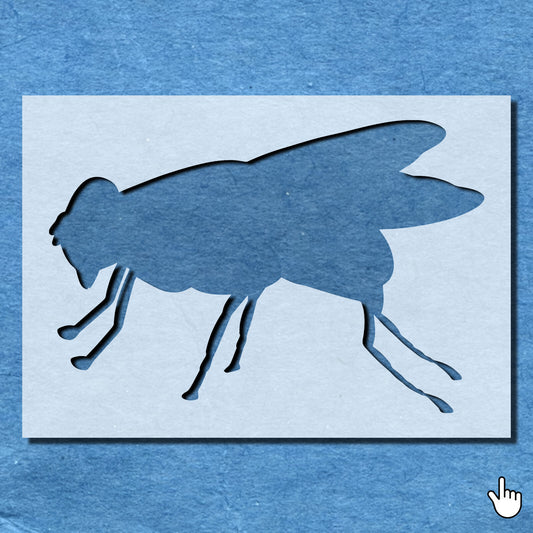 STENCIL FLY INSECT BUG MYLAR  PAINTING WALL ART  CRAFTS  AIRBRUSH