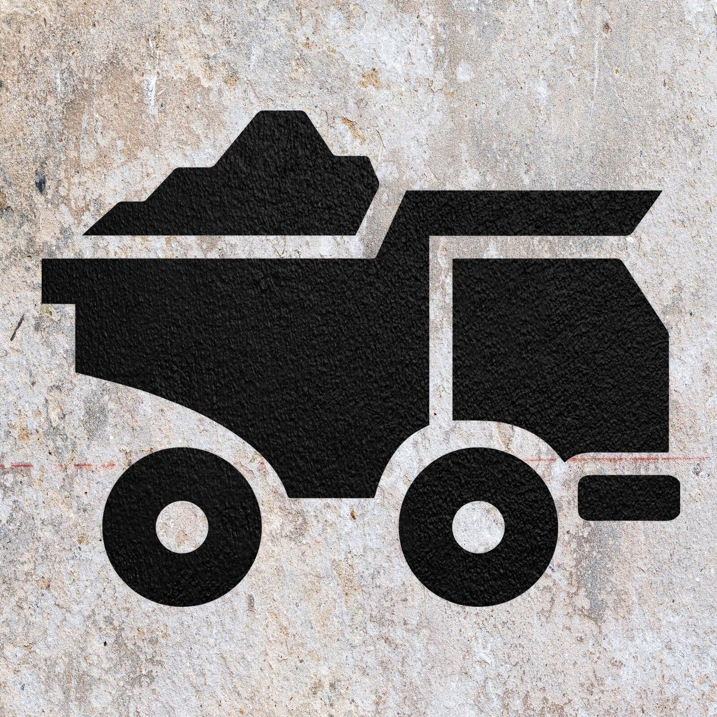 STENCIL TIPPER DUMPER TRUCK MYLAR  PAINTING WALL ART  CRAFTS  AIRBRUSH