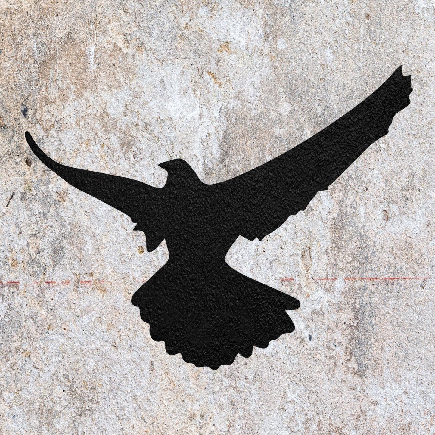 STENCIL EAGLE BIRD SITTING PERCHED ANIMAL MYLAR WALL ART CRAFT AIRBRUSH