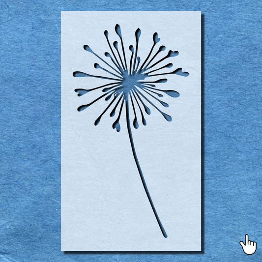 STENCIL DANDELION SUMMER FLOWER MYLAR  PAINTING WALL ART CRAFTS   AIRBRUSH