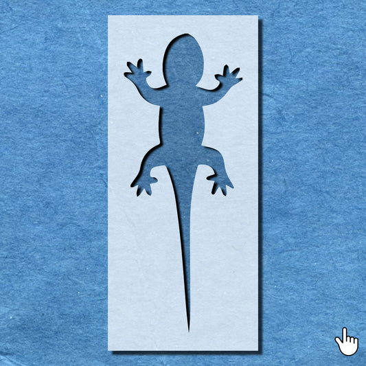 STENCIL GECKO REPTILE LIZARD ANIMAL MYLAR  PAINTING WALL ART  CRAFTS  AIRBRUSH