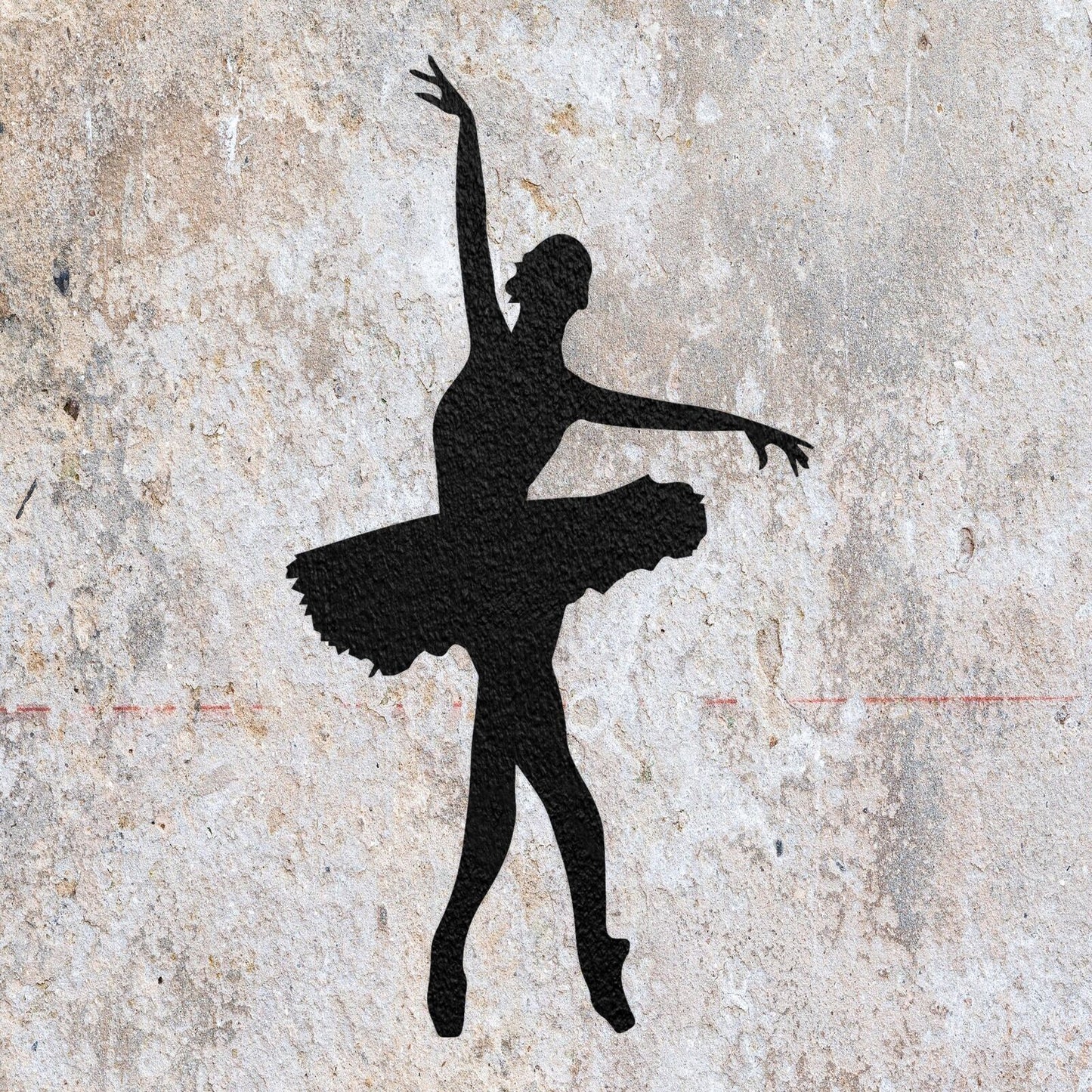 STENCIL BALLERINA BALLET CROISE DANCING DANCER MYLAR ART CRAFT  AIRBRUSH