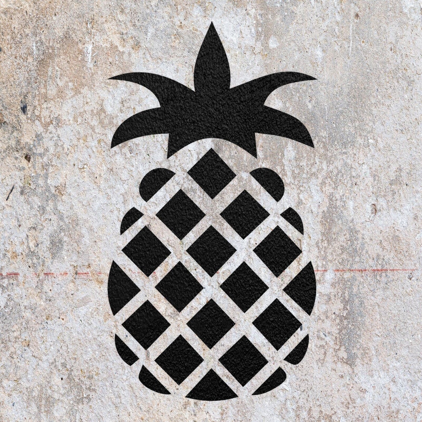 STENCIL PINEAPPLE TROPICAL FRUIT MYLAR PAINTING WALL ART CRAFTS AIRBRUSH