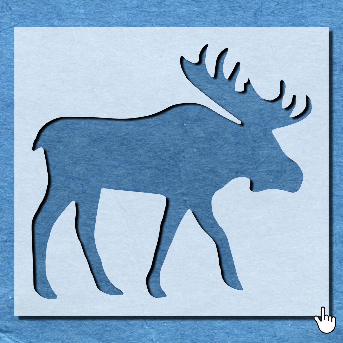 STENCIL MOOSE ANIMAL MYLAR  PAINTING WALL ART  2 CRAFTS  AIRBRUSH