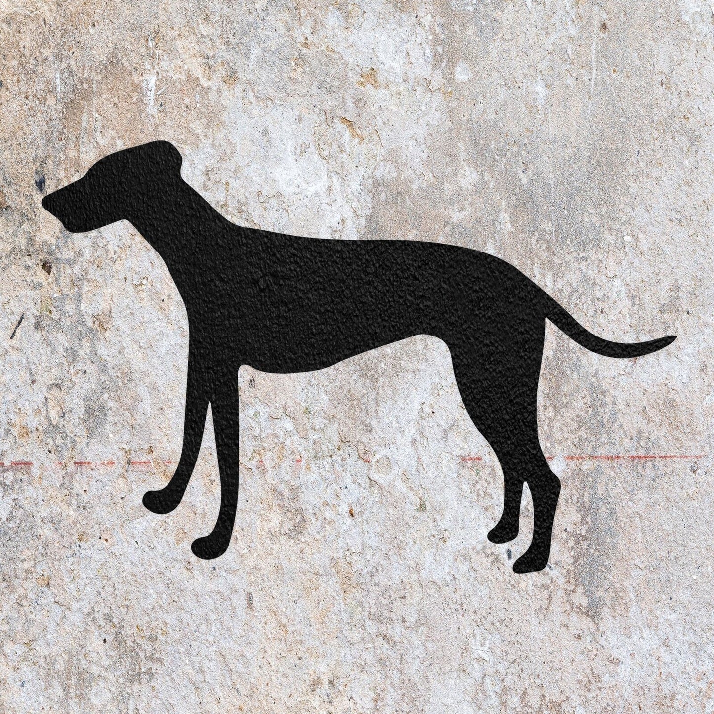 STENCIL GREY HOUND DOG MYLAR  PAINTING WALL ART  CRAFTS  AIRBRUSH