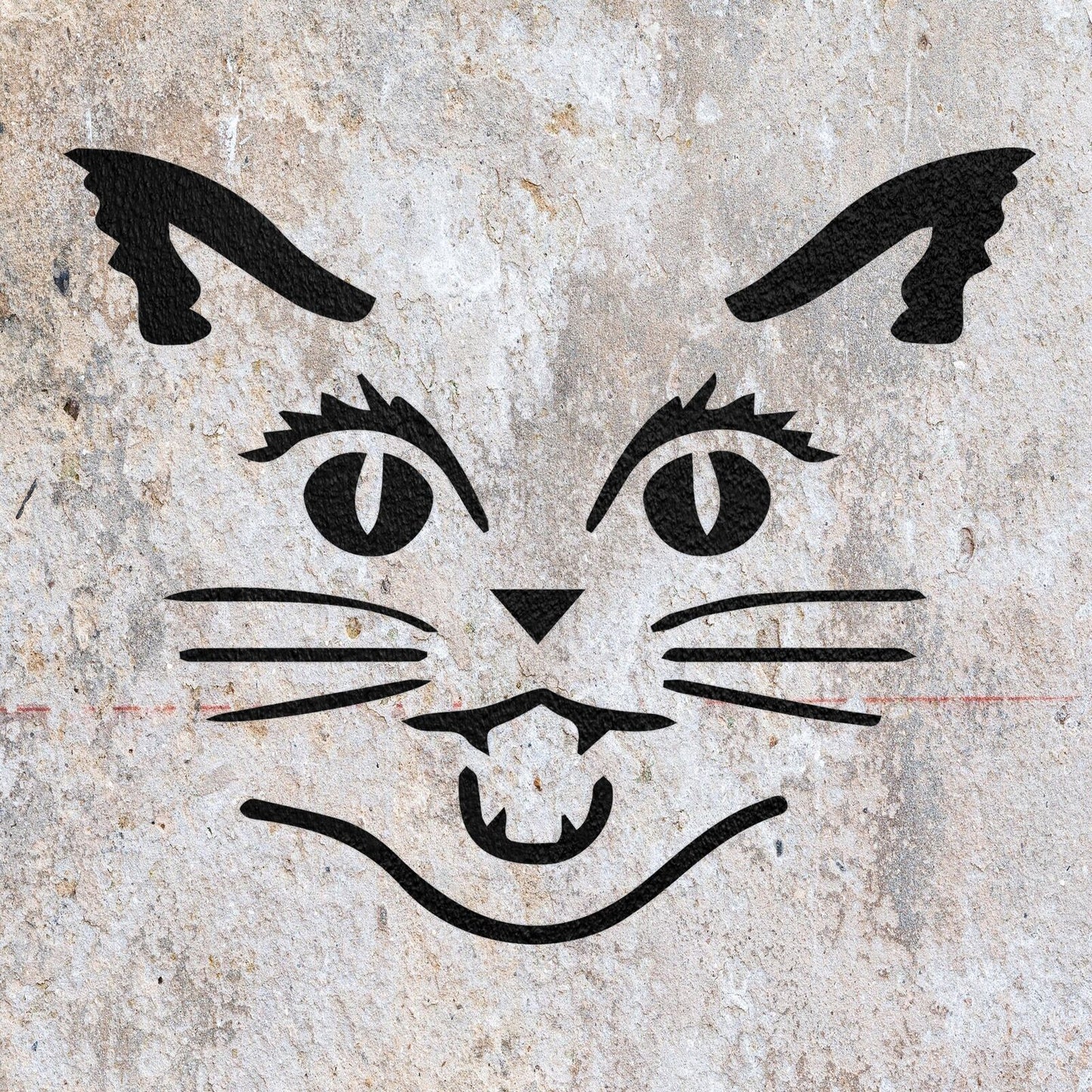 STENCIL CAT ANIMAL PET FACE  PAINTING WALL ART  2 MYLAR CRAFTS  AIRBRUSH