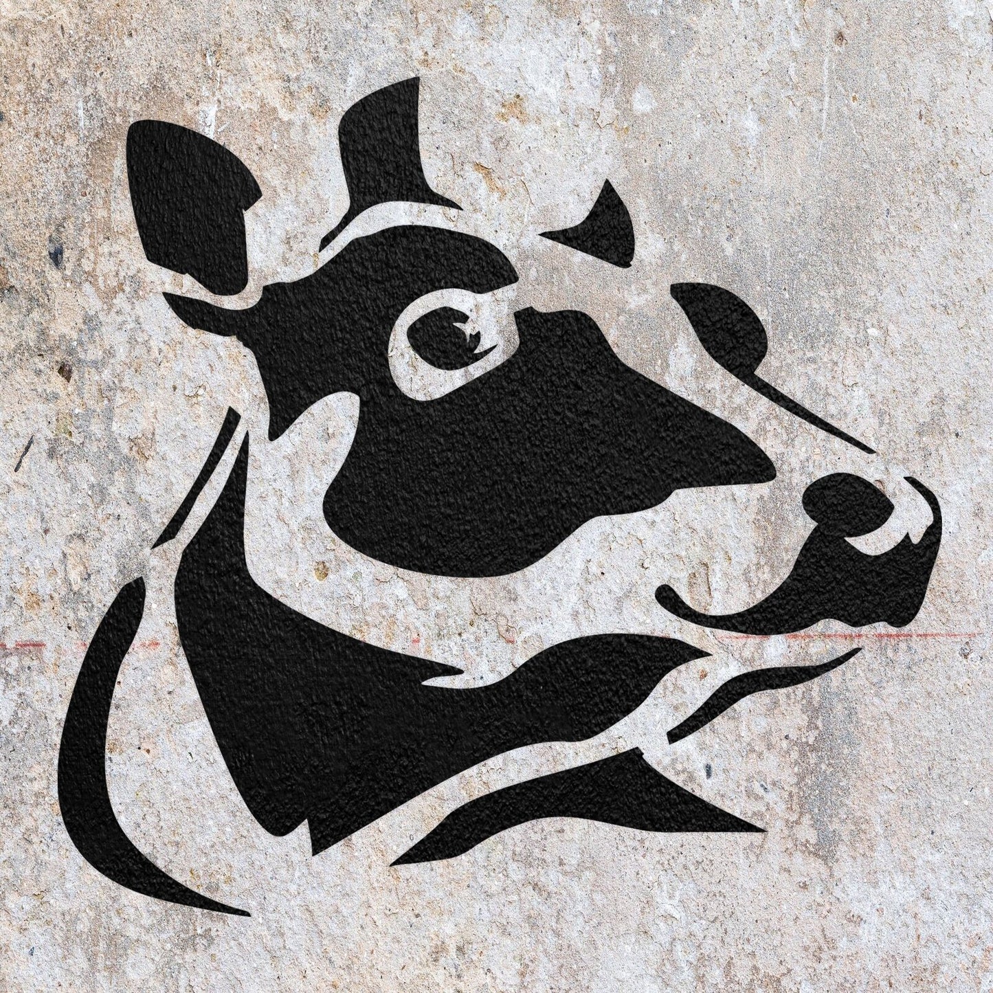 STENCIL COW ANIMAL FARM SKY MYLAR  PAINTING WALL ART  CRAFTS  AIRBRUSH