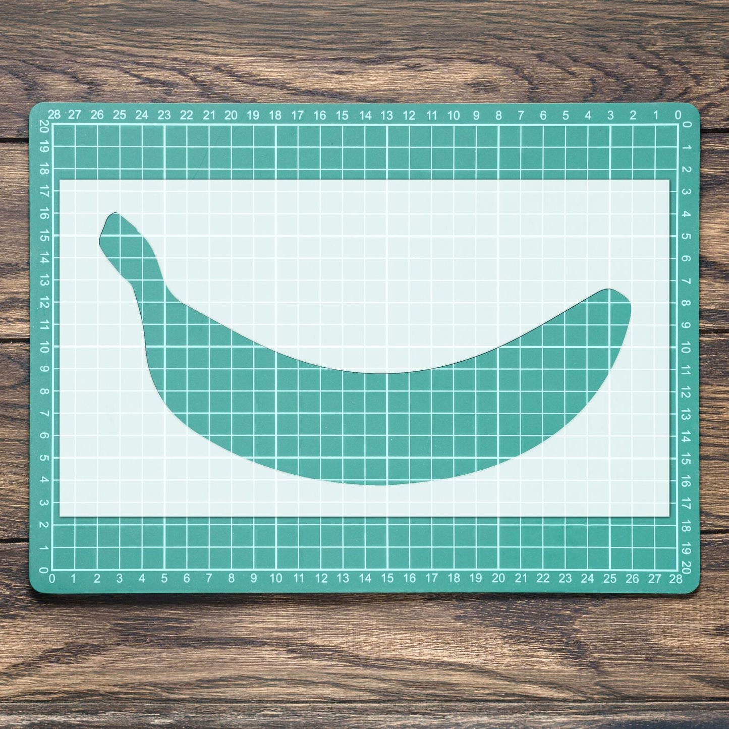 STENCIL BANANA FRUIT FOOD MYLAR  PAINTING WALL ART CRAFTS  ONE  AIRBRUSH