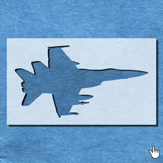 STENCIL PLANE FIGHTER JET AIRCRAFT MYLAR PAINTING WALL ART CRAFT AIRBRUSH