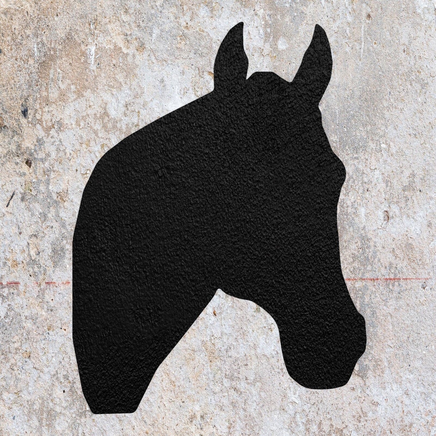 STENCIL HORSE HEAD MYLAR  PAINTING WALL ART  2 CRAFTS  AIRBRUSH