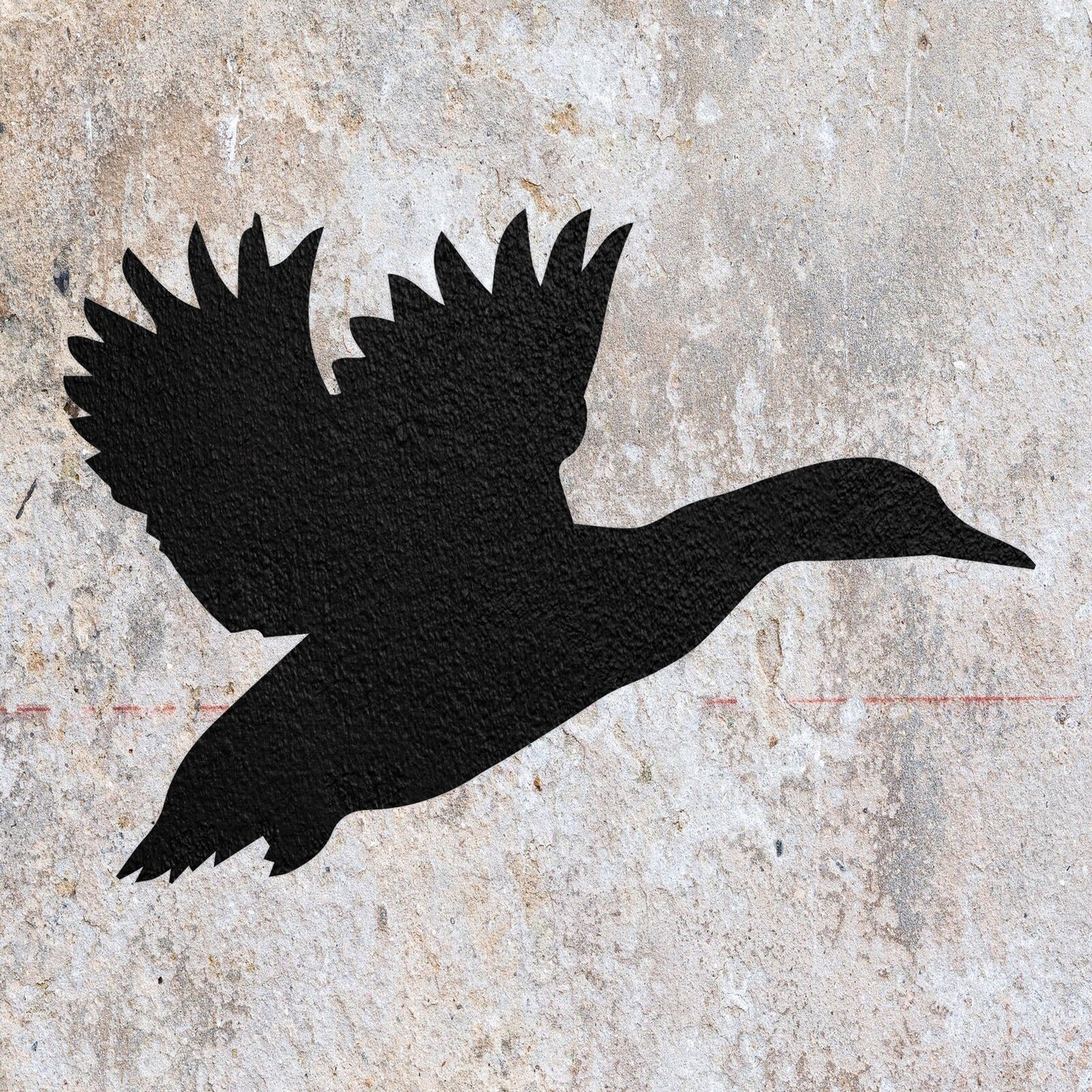 STENCIL DUCK BIRD FLYING ANIMAL MYLAR  PAINTING WALL ART  FOUR CRAFTS  AIRBRUSH