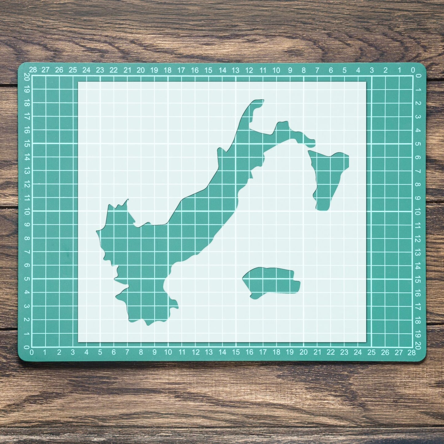 STENCIL ITALY MAP ITALIA ITALIAN COUNTRY MYLAR WALL ART CRAFT  AIRBRUSH