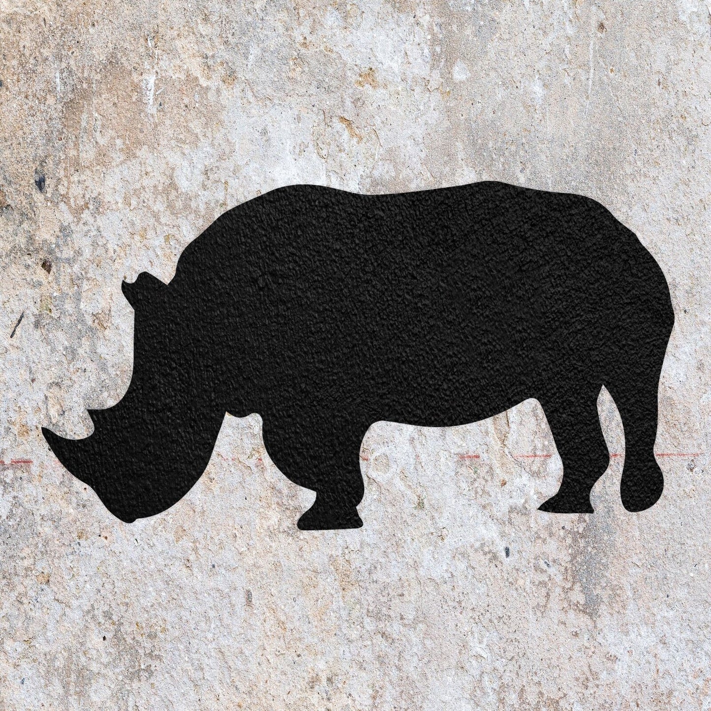 STENCIL RHINO RHINOCEROS WILD ANIMAL MYLAR PAINTING WALL ART CRAFTS 1 AIRBRUSH