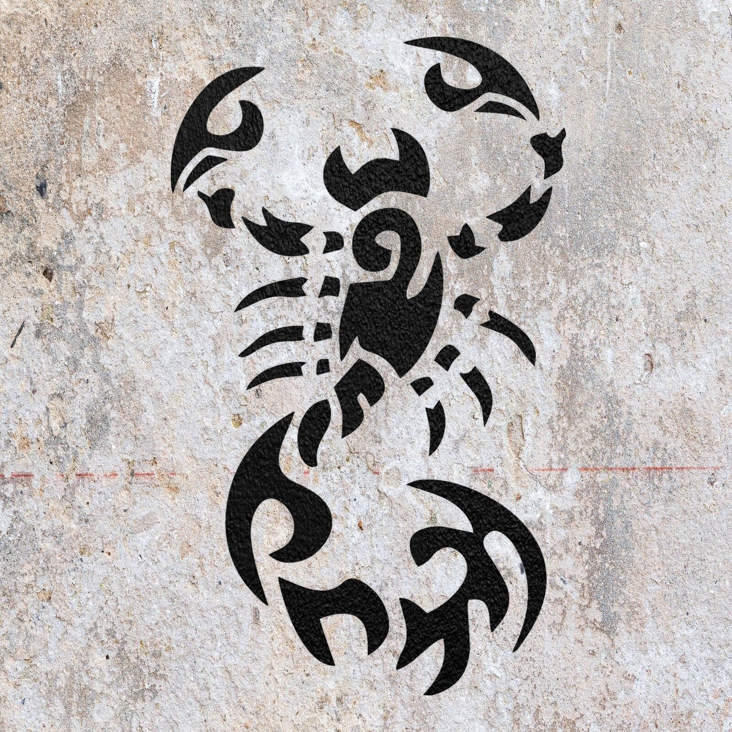 STENCIL SCORPION MYLAR  PAINTING WALL ART  CRAFTS  AIRBRUSH