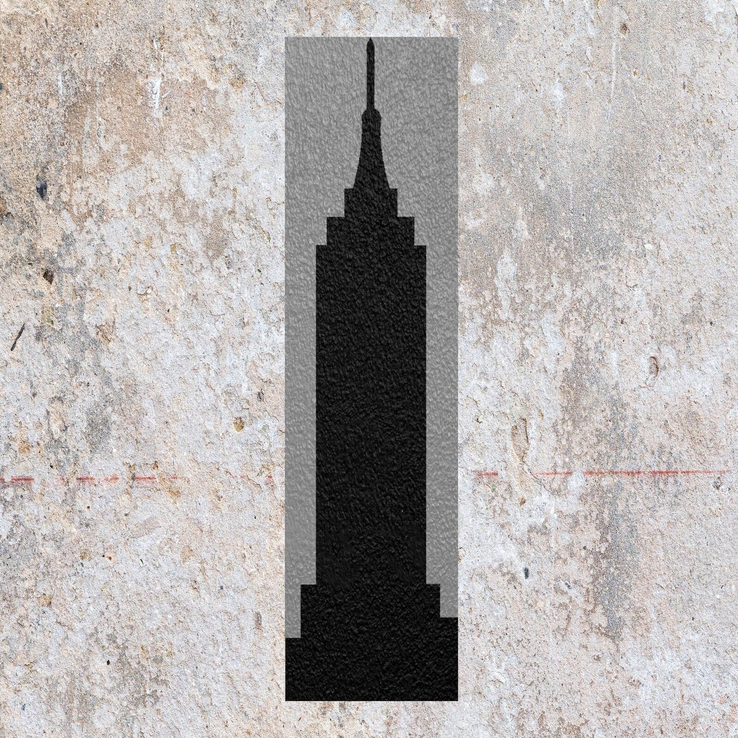 STENCIL EMPIRE STATE MYLAR  PAINTING WALL ART  CRAFTS  AIRBRUSH