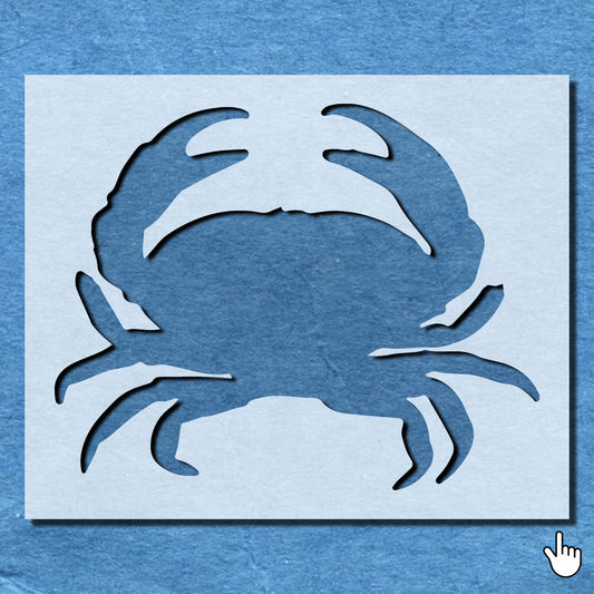 STENCIL CRAB SEA LIFE MYLAR  PAINTING WALL ART  2 CRAFTS  AIRBRUSH