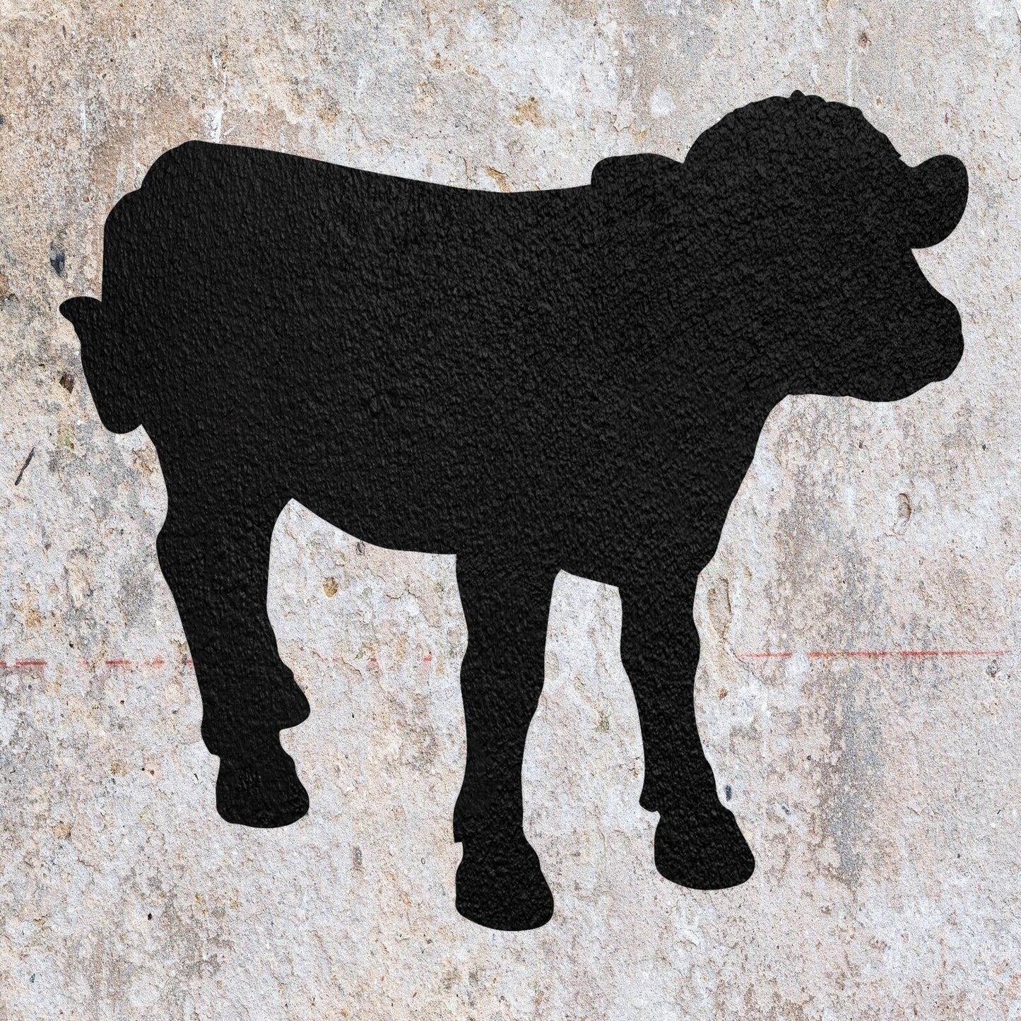 STENCIL CALF FARM ANIMAL MYLAR PAINTING WALL ART HOME DECOR ART CRAFTS AIRBRUSH