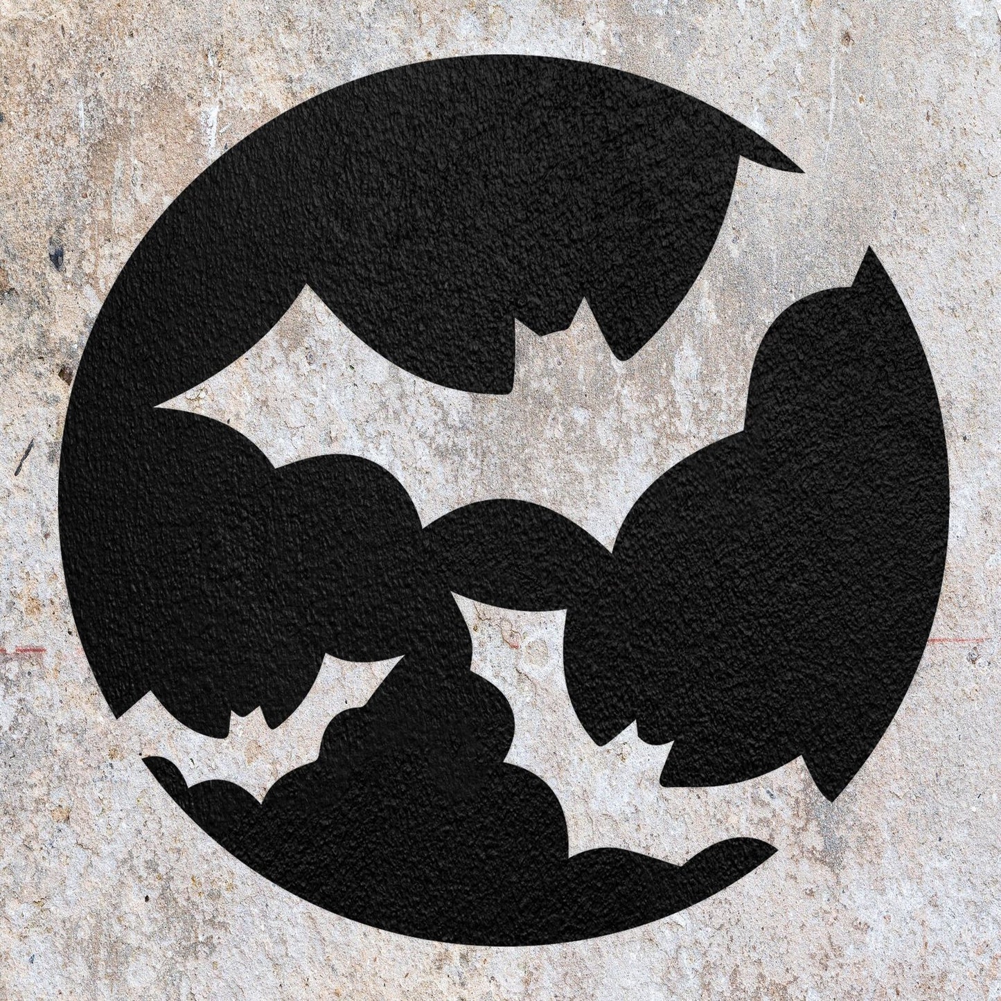 STENCIL BAT HALLOWEEN MYLAR PAINTING PUMPKIN WALL ART  CRAFTS  AIRBRUSH