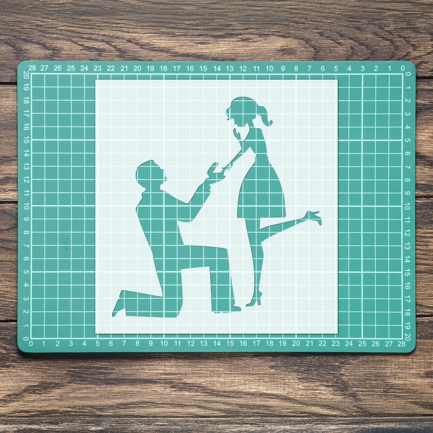 STENCIL MARRIAGE PROPOSAL LOVE WEDDING MYLAR PAINTING WALL ART CRAFTS  AIRBRUSH