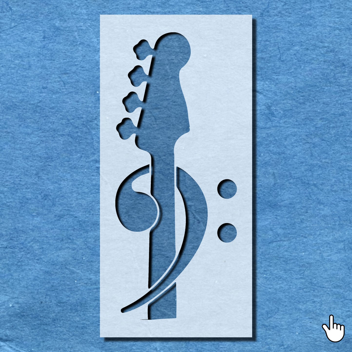 STENCIL GUITAR MUSIC NOTE FLOWER PATTERN MYLAR WALL ART CRAFT  AIRBRUSH