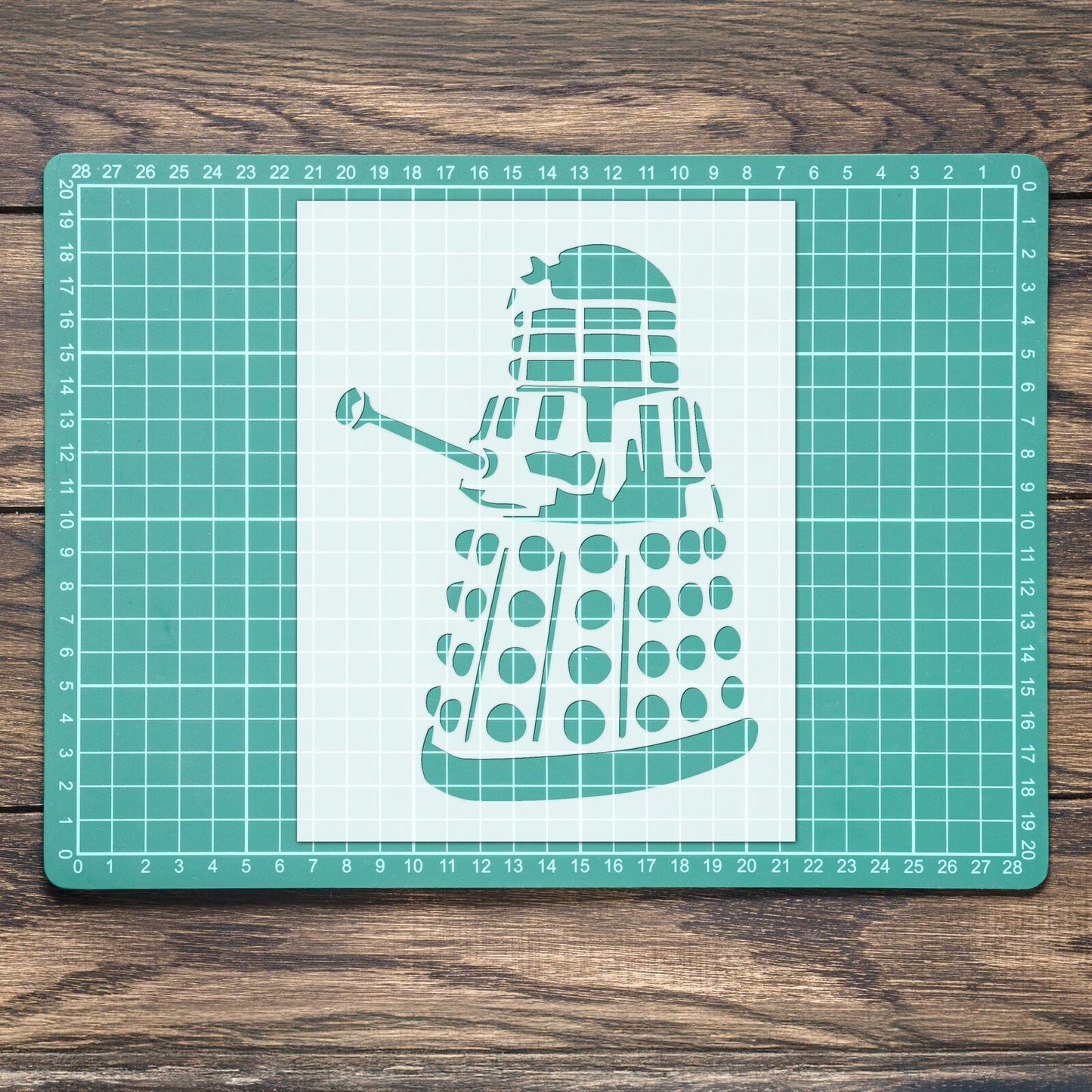 STENCIL DOCTOR WHO DARLEK MYLAR  PAINTING WALL ART  CRAFTS  AIRBRUSH