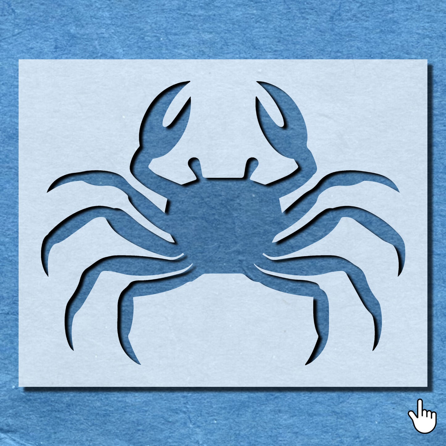 STENCIL CRAB SEA LIFE MYLAR  PAINTING WALL ART  4 CRAFTS  AIRBRUSH