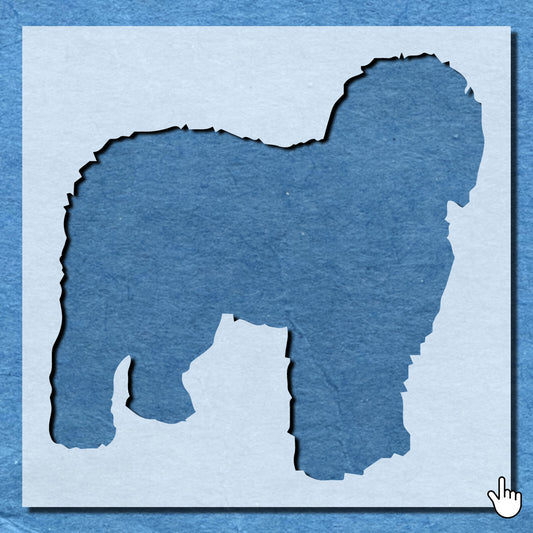 STENCIL OLD ENGLISH SHEEPDOG MYLAR  PAINTING WALL  ART CRAFTS  AIRBRUSH