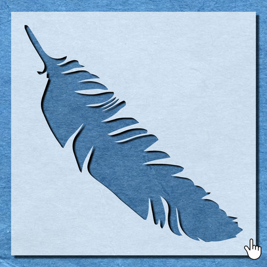 STENCIL FEATHER BIRD ANIMAL WING MYLAR  PAINTING WALL ART CRAFTS  1  AIRBRUSH