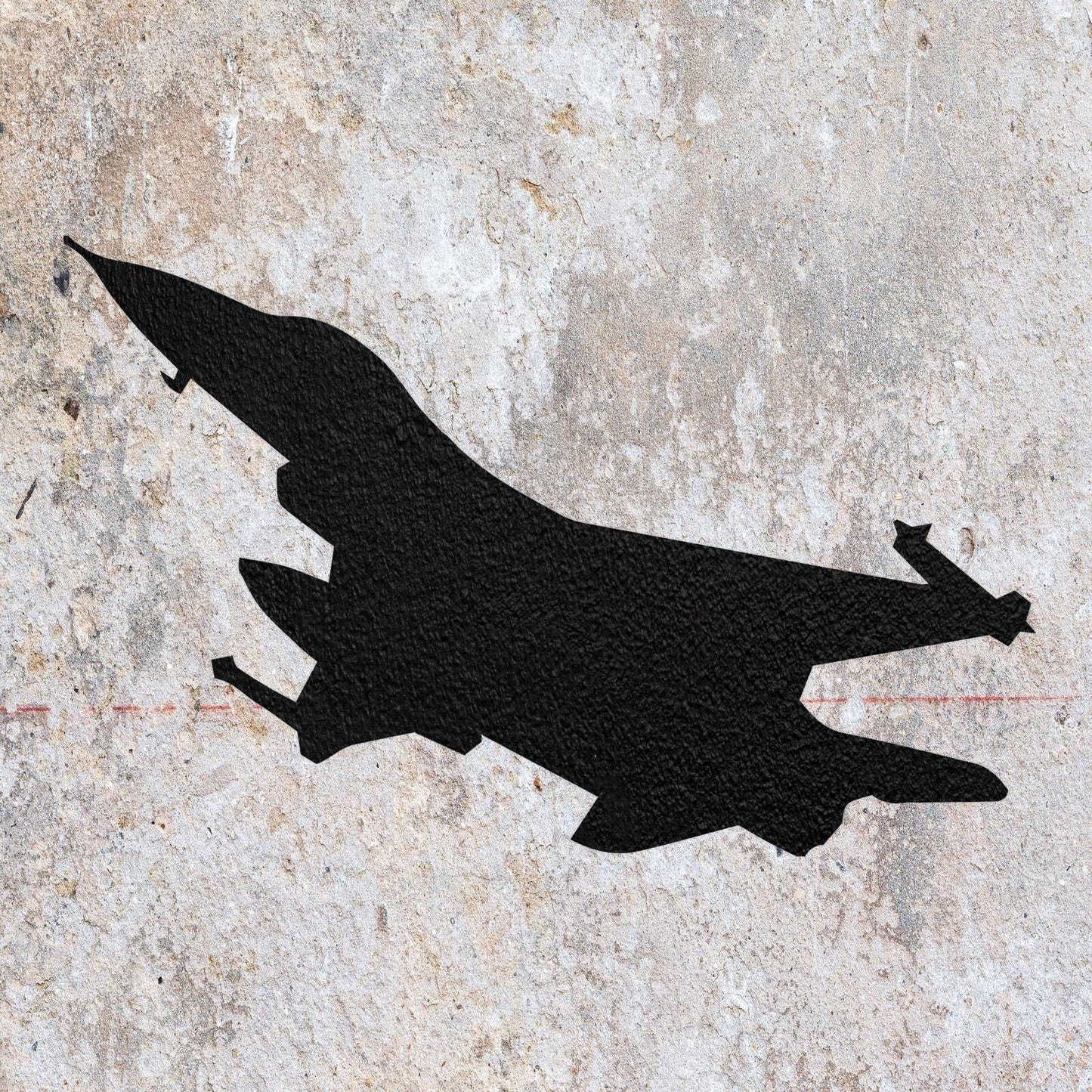 STENCIL PLANE FIGHTER JET AIRCRAFT MYLAR PAINTING WALL ART CRAFT AIRBRUSH