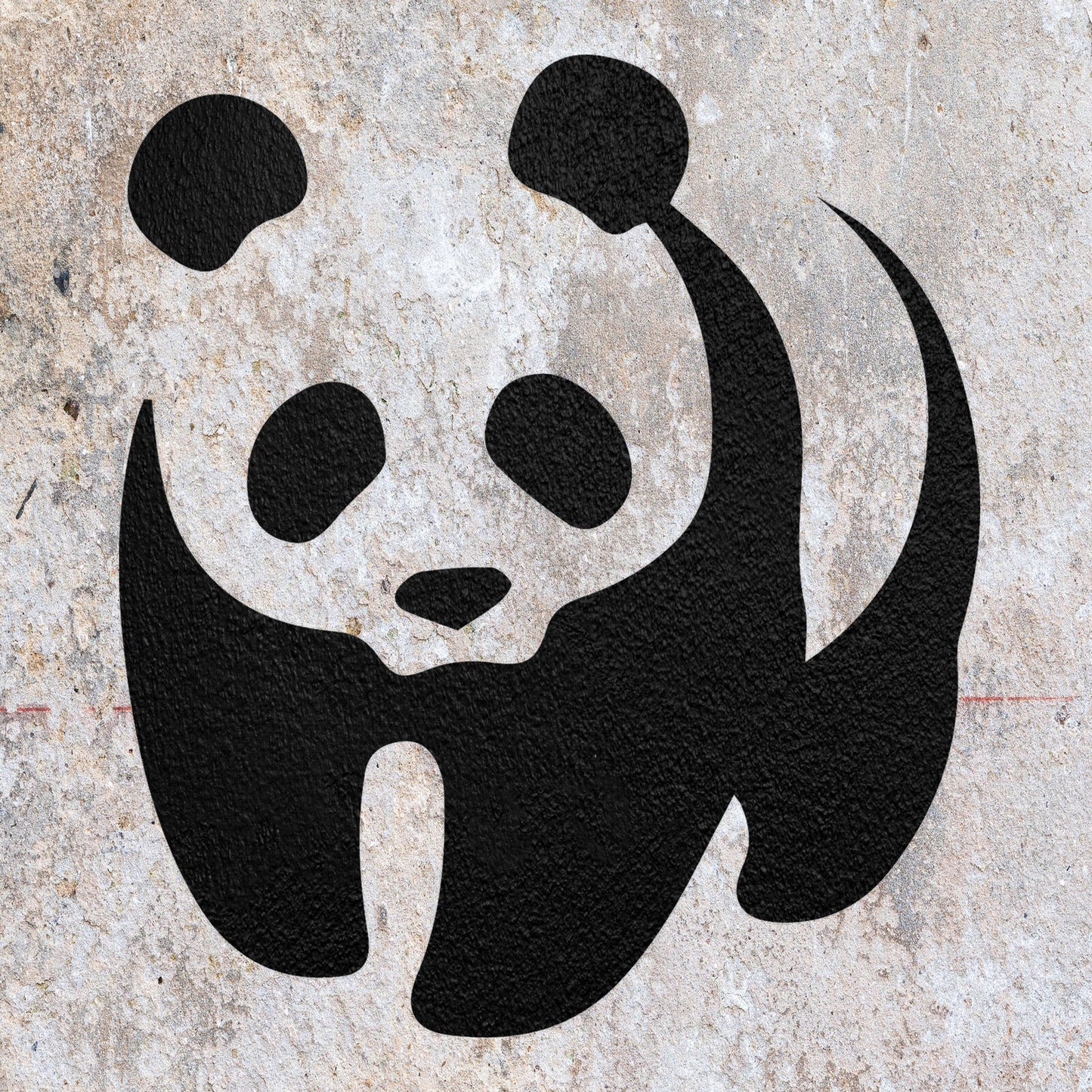 STENCIL PANDA JUNGLE BEAR ANIMAL MYLAR  PAINTING WALL ART CRAFTS  ONE  AIRBRUSH