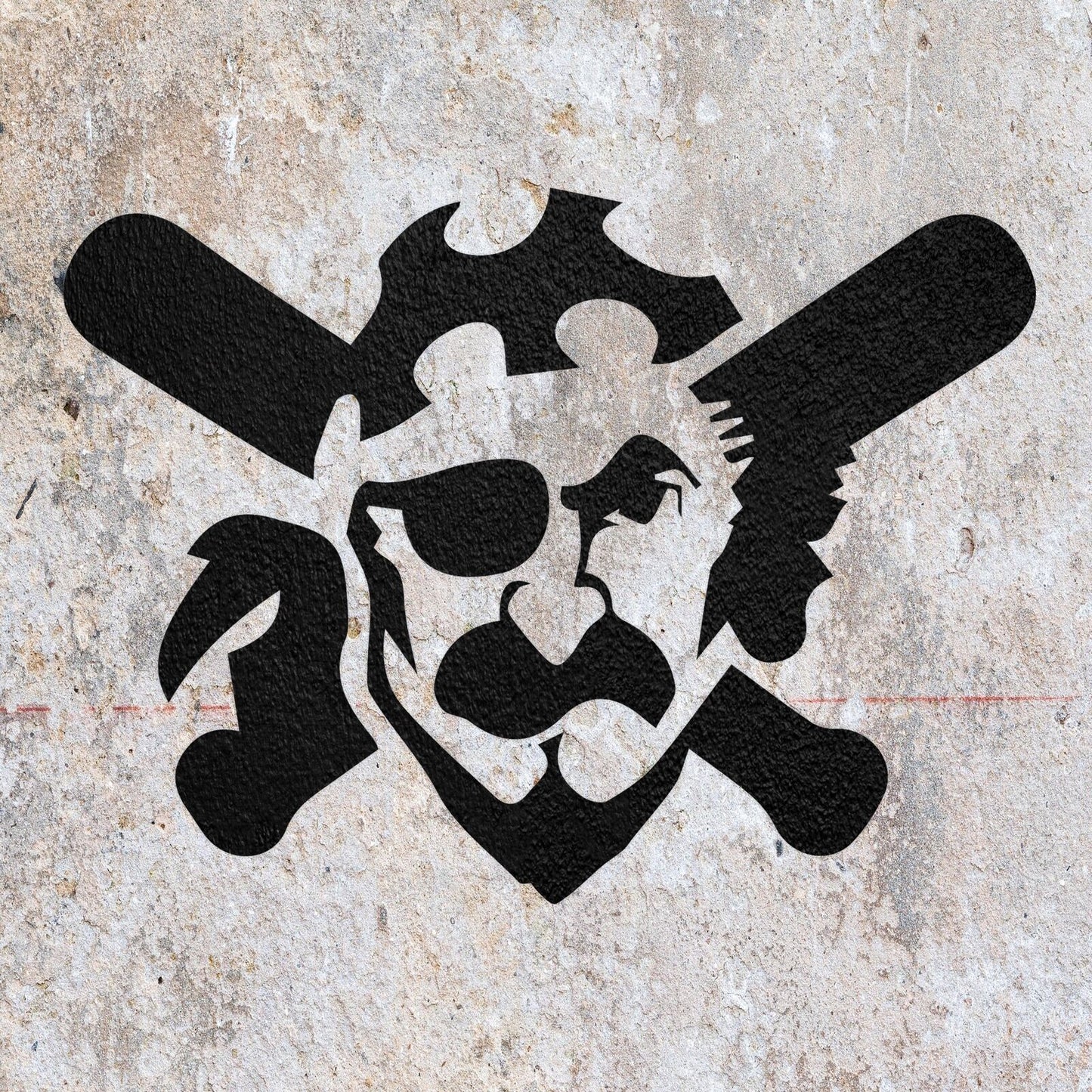 STENCIL PIRATE FACE BAT EYE PATCH SHIP MYLAR PAINTING WALL ART CRAFTS  AIRBRUSH