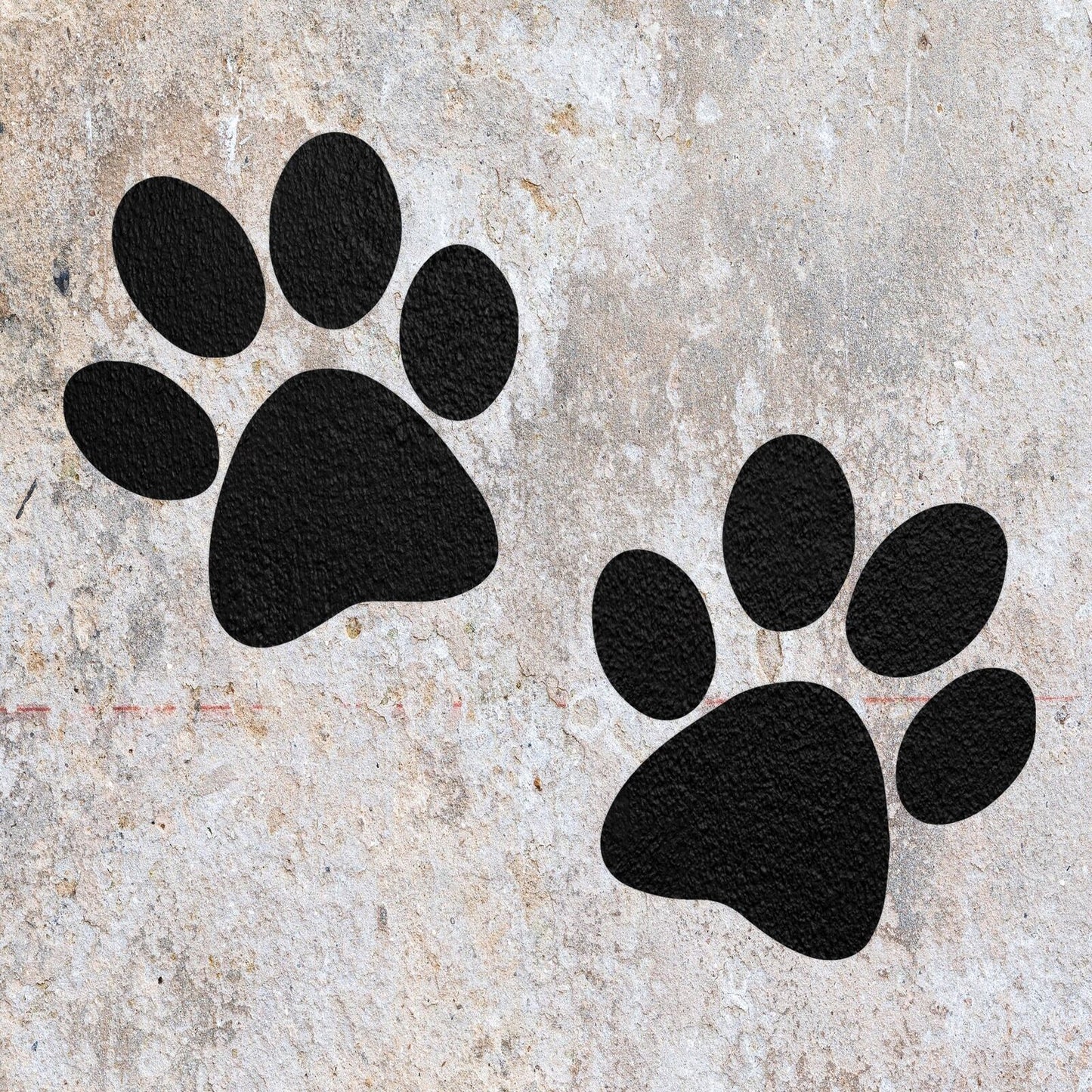 STENCIL DOG CAT ANIMAL PET PAW PRINT MYLAR PAINTING WALL CRAFTS ART AIRBRUSH