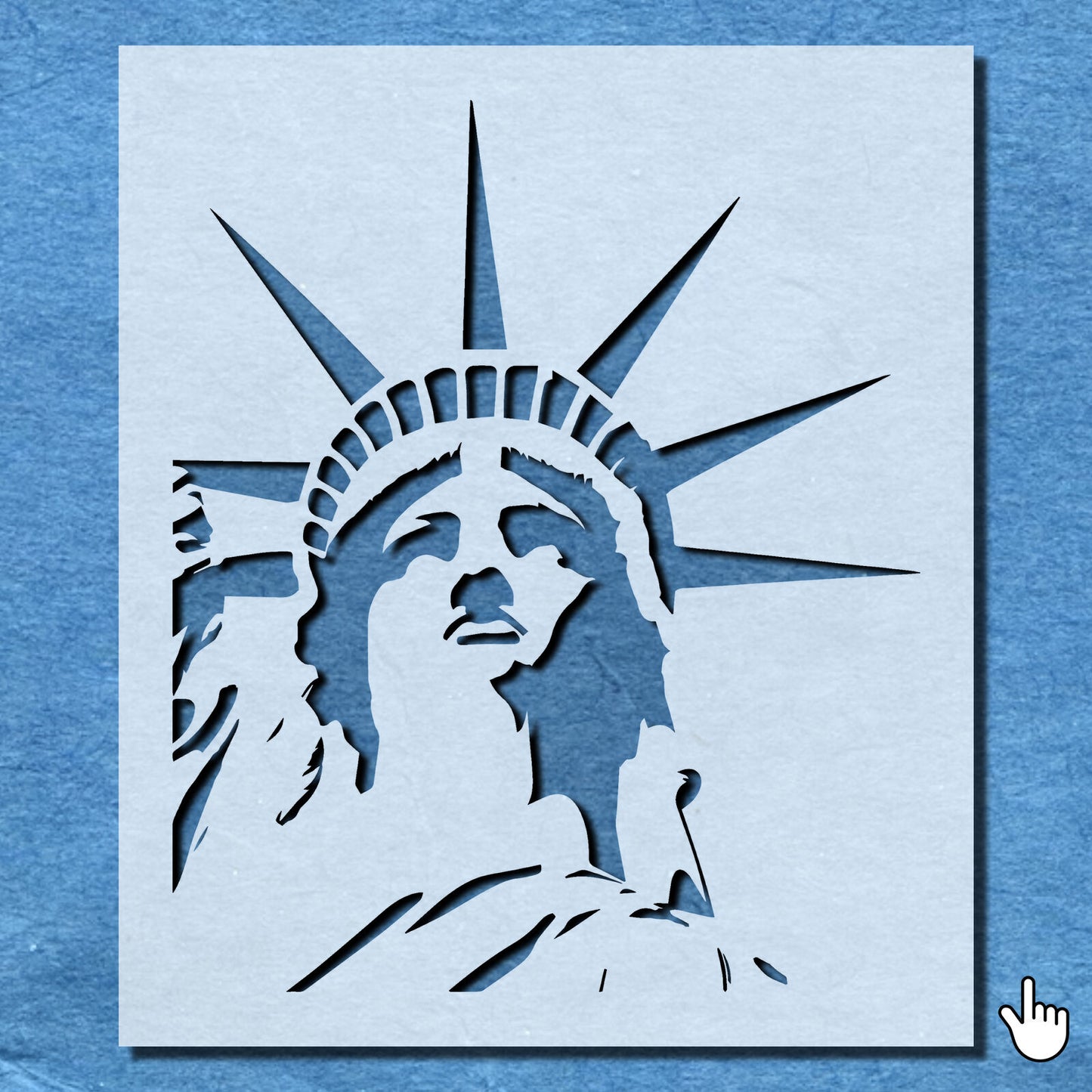 STENCIL STATUE OF LIBERTY MYLAR  PAINTING WALL ART  2 CRAFTS  AIRBRUSH