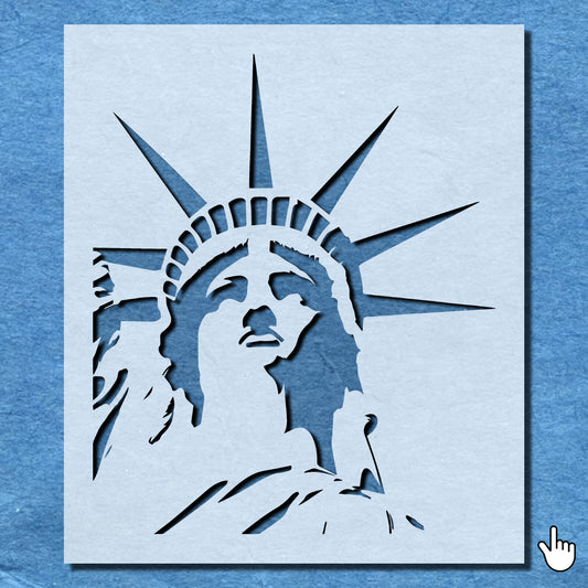 STENCIL STATUE OF LIBERTY MYLAR  PAINTING WALL ART  2 CRAFTS  AIRBRUSH