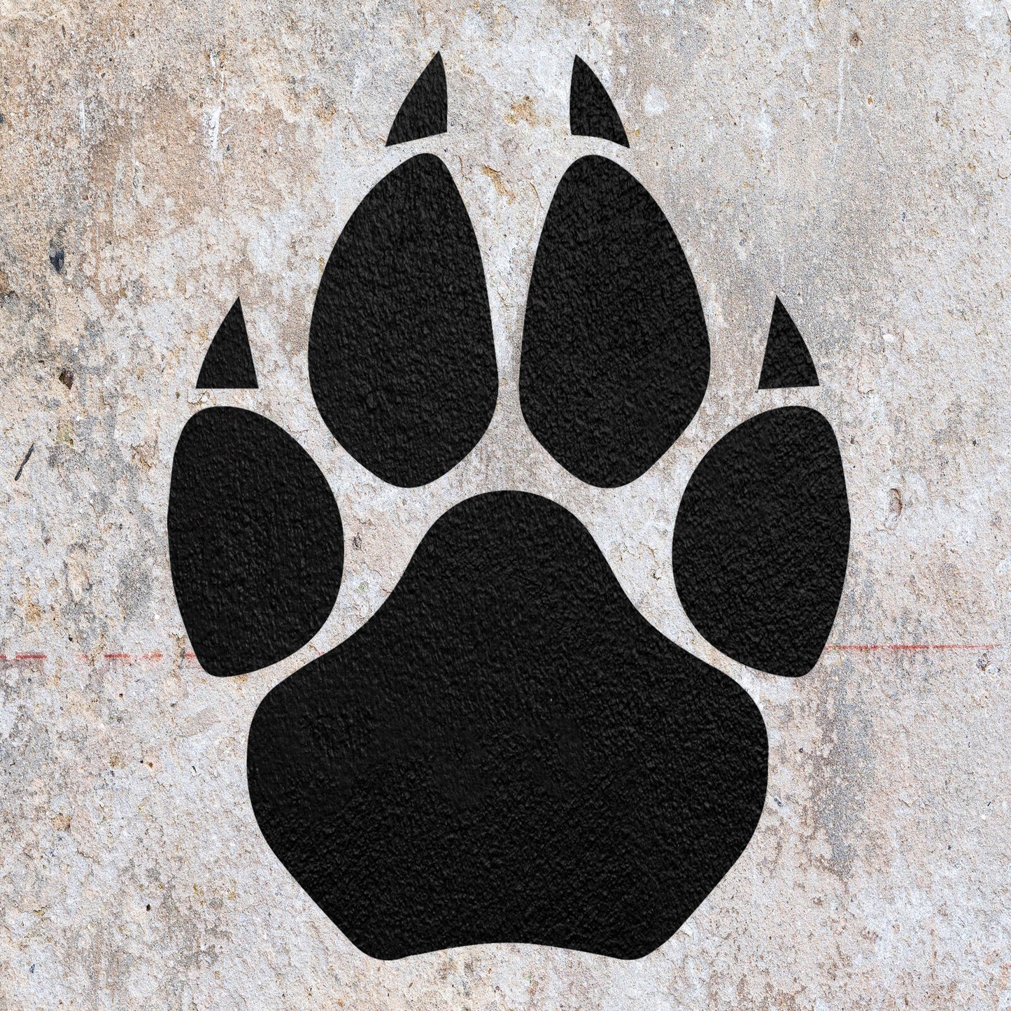 STENCIL DOG CAT ANIMAL PET PAW PRINT MYLAR PAINTING WALL CRAFTS  ART AIRBRUSH