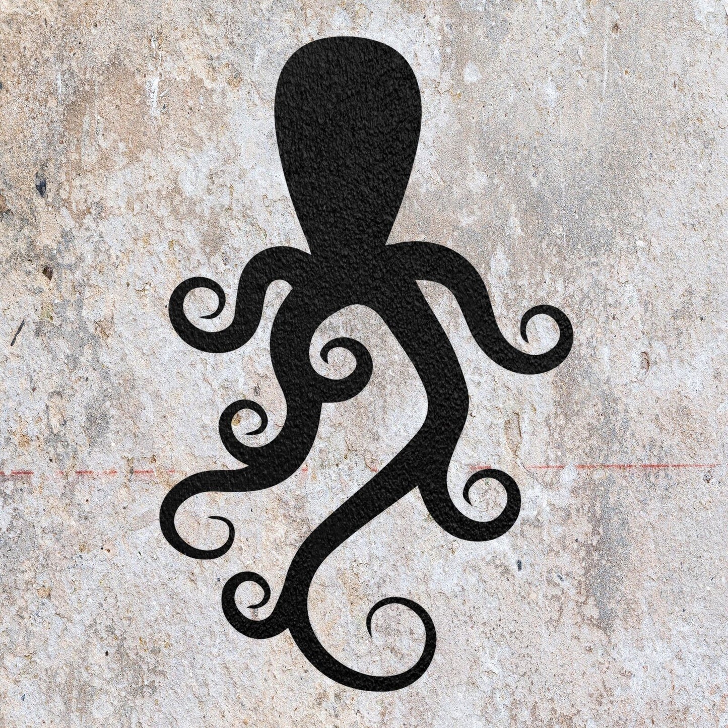 STENCIL OCTOPUS LEG SEA ANIMAL MYLAR PAINTING WALL ART CRAFTS 1 AIRBRUSH