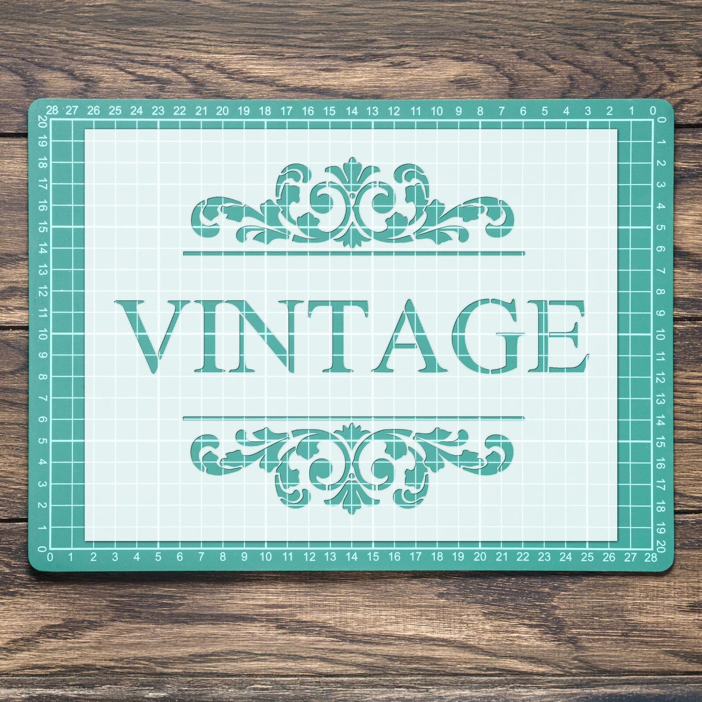 STENCIL VINTAGE DAMASK QUOTE SIGN DESIGN MYLAR WALL ART CRAFT  AIRBRUSH