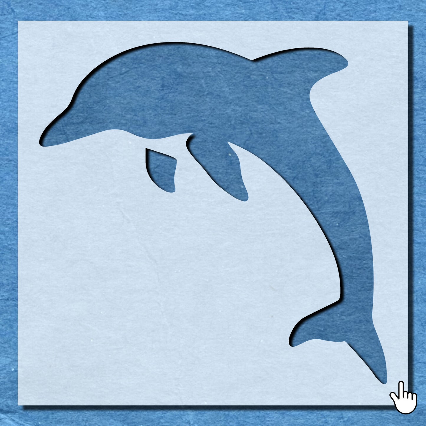 STENCIL DOLPHIN MYLAR  PAINTING WALL ART  CRAFTS  AIRBRUSH