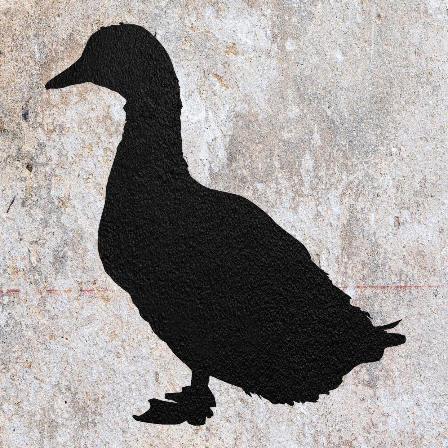 STENCIL DUCK BIRD FLYING ANIMAL MYLAR  PAINTING WALL ART  CRAFTS  AIRBRUSH