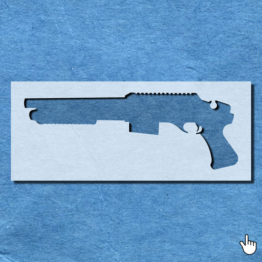 STENCIL SAWNOFF SHOTGUN WEAPON PAINTING WALL  MYLAR ART CRAFTS  AIRBRUSH