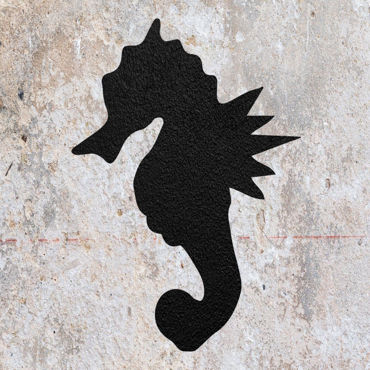 STENCIL SEA HORSE PRETTY SEA ANIMAL MYLAR PAINTING WALL ART CRAFTS 4 AIRBRUSH