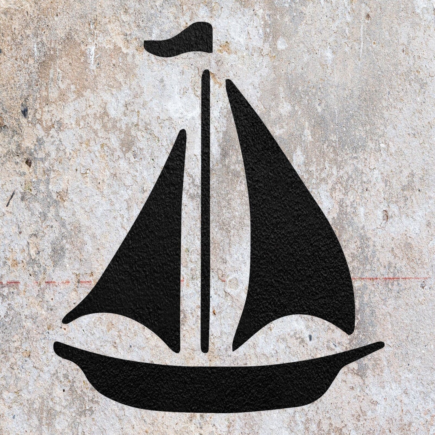 STENCIL SAILING BOAT SEA  PAINTING WALL ART  MYLAR CRAFTS  AIRBRUSH