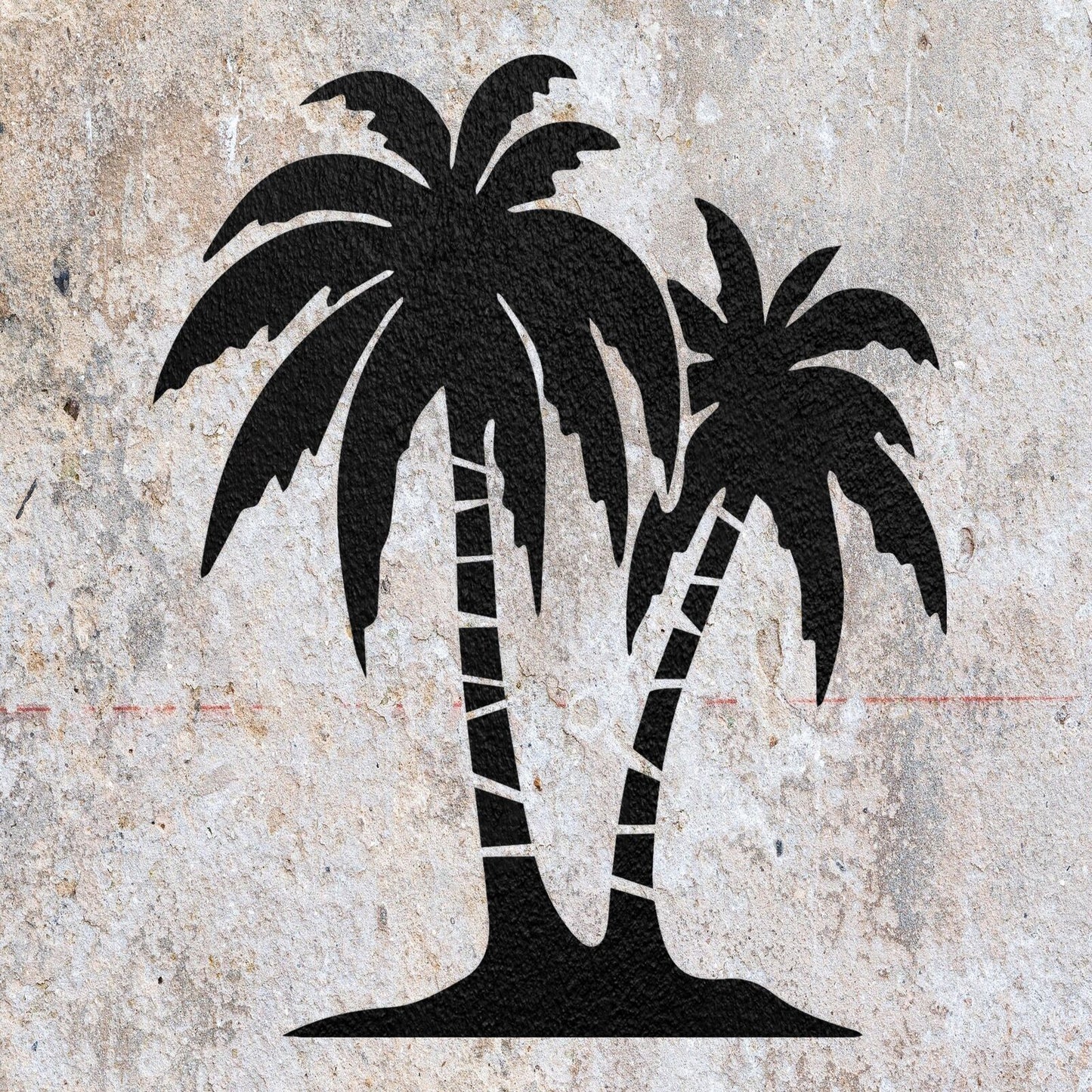 STENCIL PALM TREE EXOTIC PLANT MYLAR  PAINTING WALL ART CRAFTS  THREE  AIRBRUSH