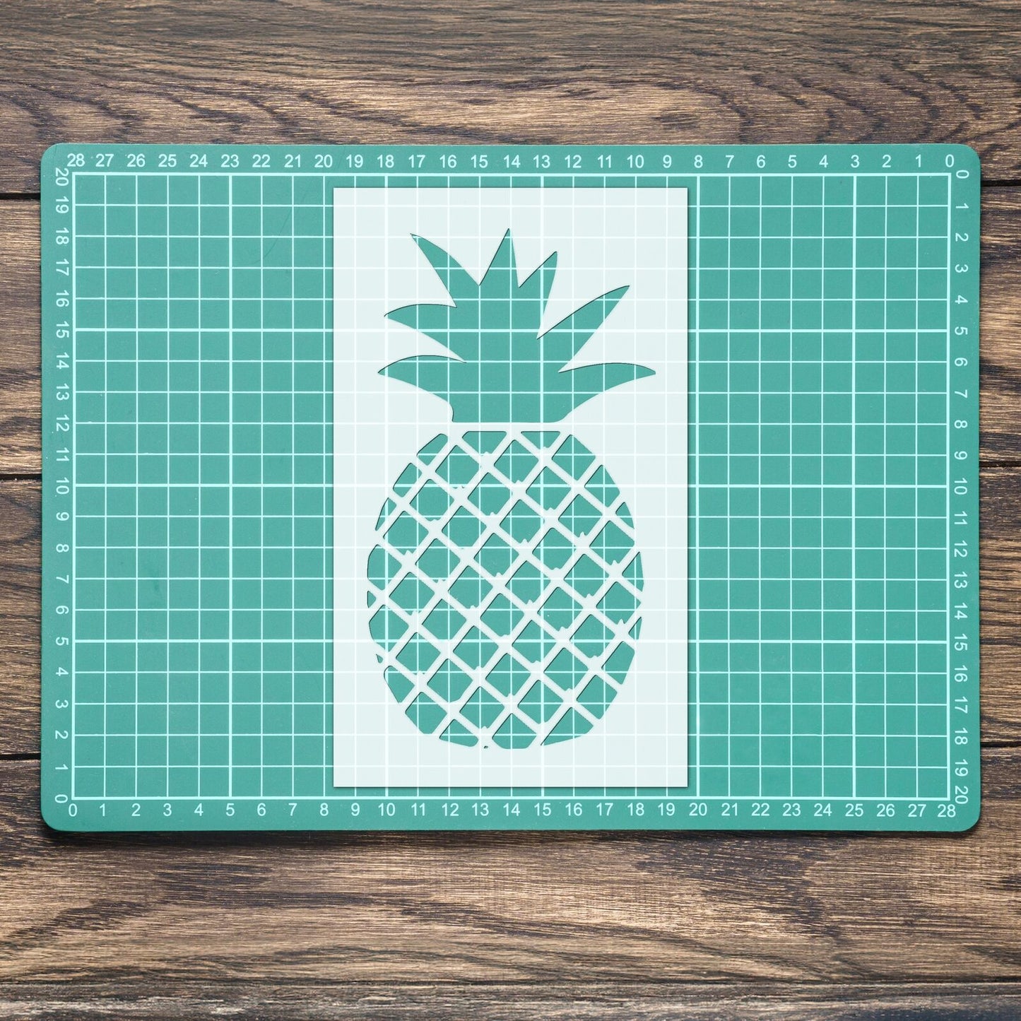 STENCIL PINEAPPLE TROPICAL FRUIT MYLAR PAINTING WALL ART CRAFTS AIRBRUSH